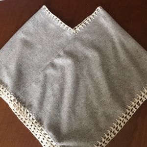 Gray Poncho never worn